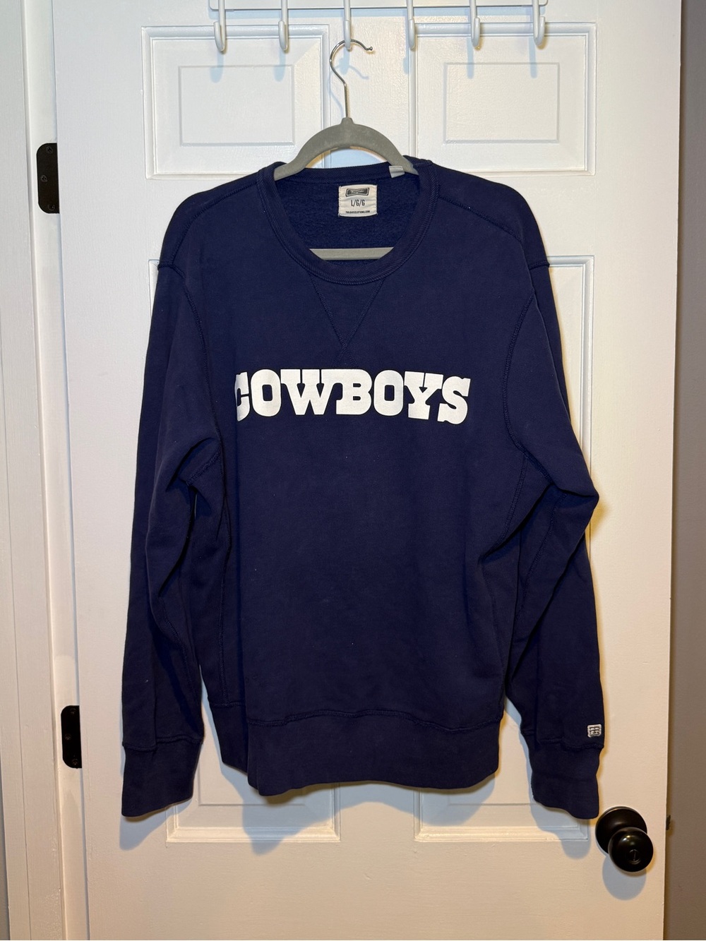 Cowboys Navy Crewneck Sweater